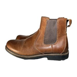 GH Bass & Co Mens Dallas Brown Leather Boots Size 8W
